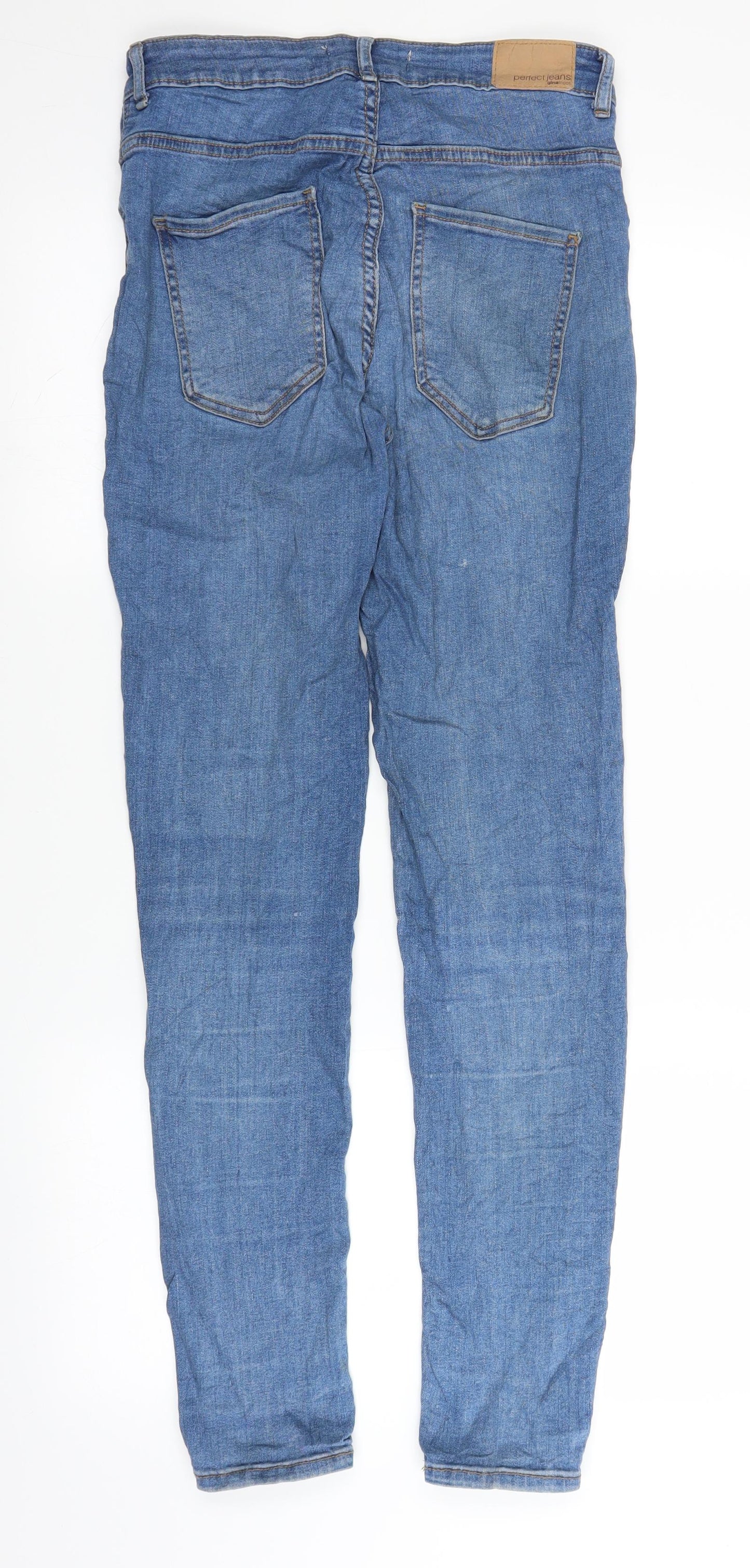 Molly Womens Blue  Denim Straight Jeans Size L L28 in