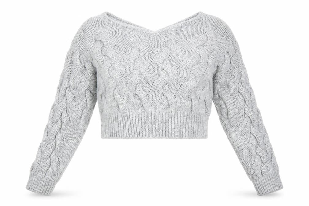 Cameo Womens Grey  Knit Pullover Jumper Size M