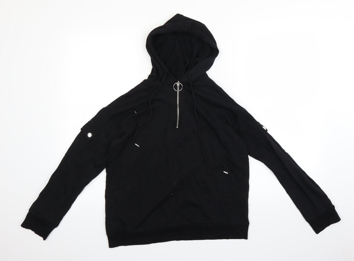Select Womens Black   Pullover Hoodie Size 8