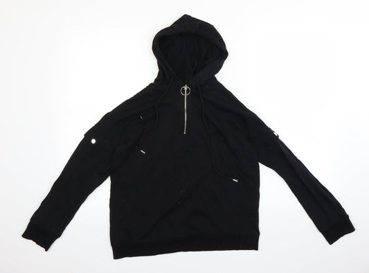 Select Womens Black   Pullover Hoodie Size 8