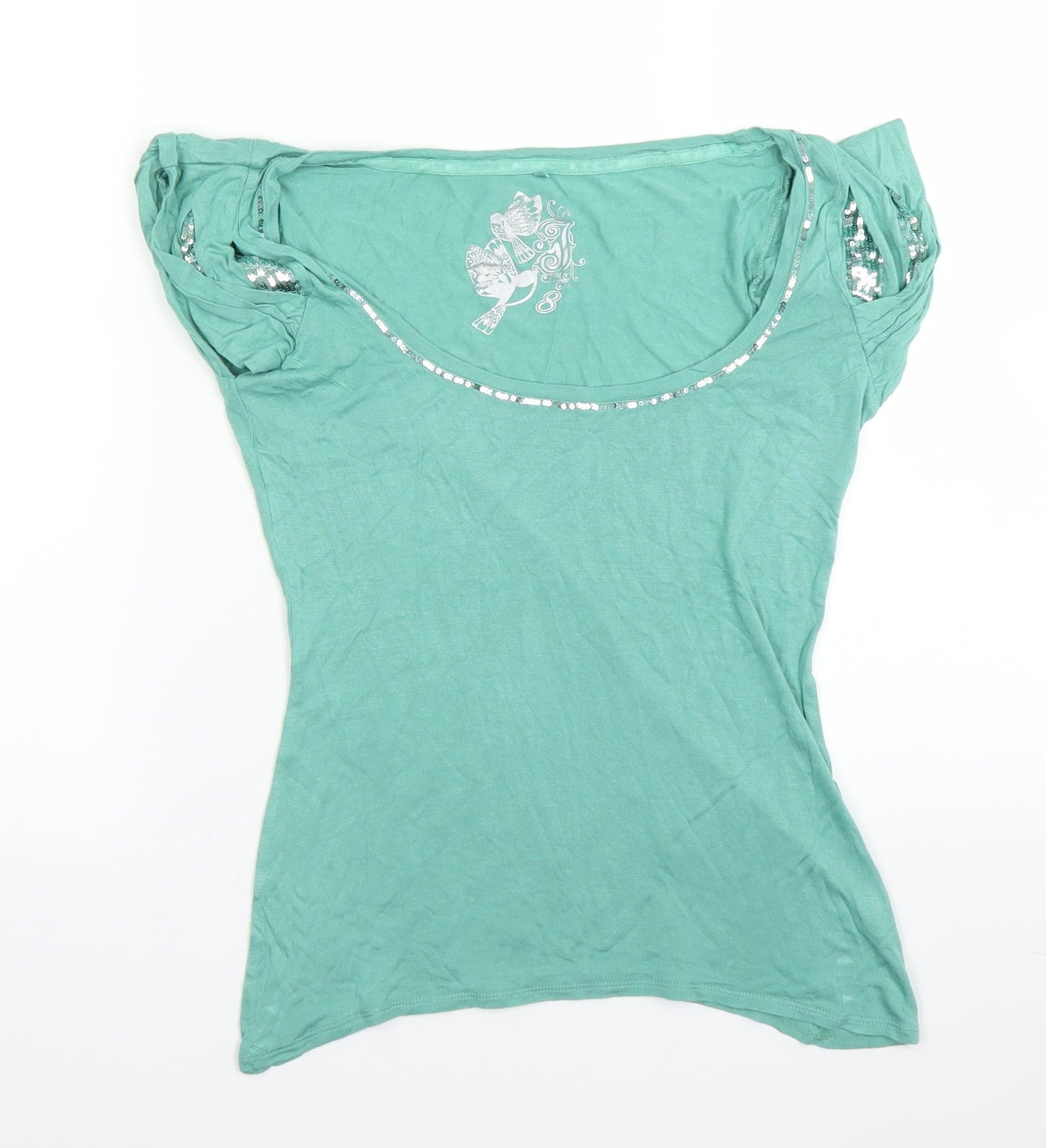 Debenhams Womens Green   Basic Blouse Size 8