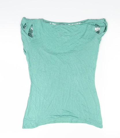 Debenhams Womens Green   Basic Blouse Size 8