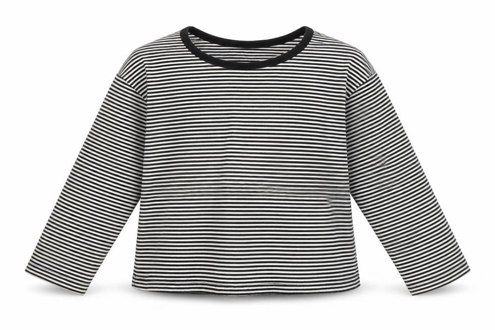 TU Boys Black Striped  Pullover T-Shirt Size 4 Years