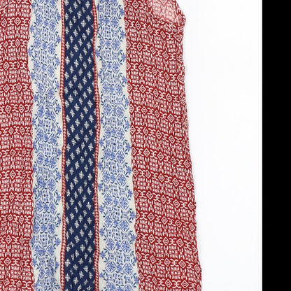 Preloved Atmosphere Womens Blue Paisley  Basic Blouse Size 8 - Label