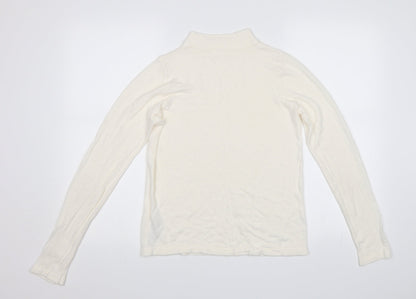 Marks & Spencer Womens White   Pullover Jumper Size 10