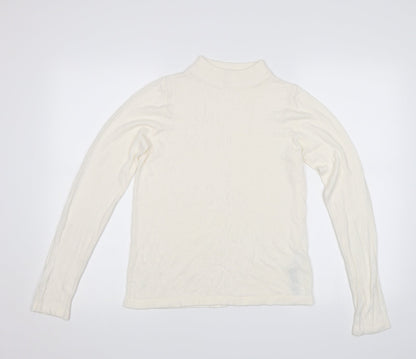 Marks & Spencer Womens White   Pullover Jumper Size 10