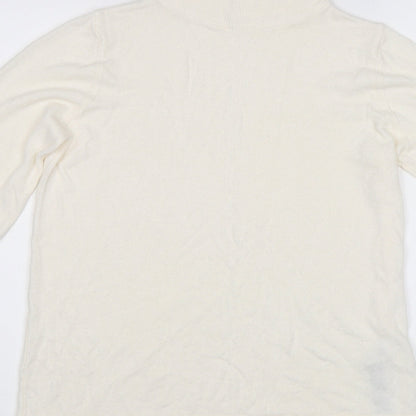 Marks & Spencer Womens White   Pullover Jumper Size 10