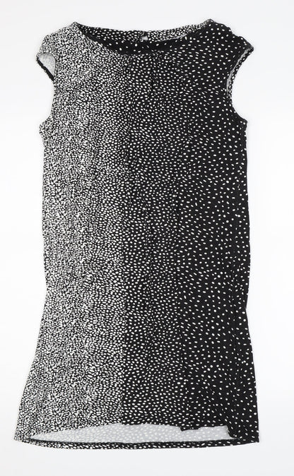 Preloved TU Womens Black Polka Dot  Shift  Size 14 - Front