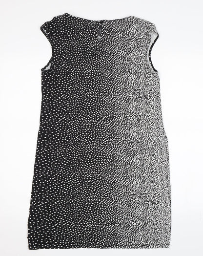 Preloved TU Womens Black Polka Dot  Shift  Size 14 - Back