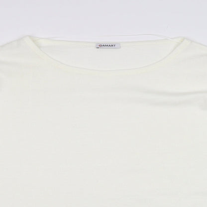 Preloved Damart Womens White   Pullover Jumper Size 18 - Detail