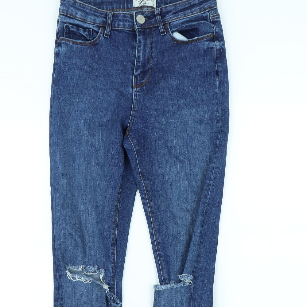Miss Denim Womens Blue   Skinny Jeans Size 10 L30 in