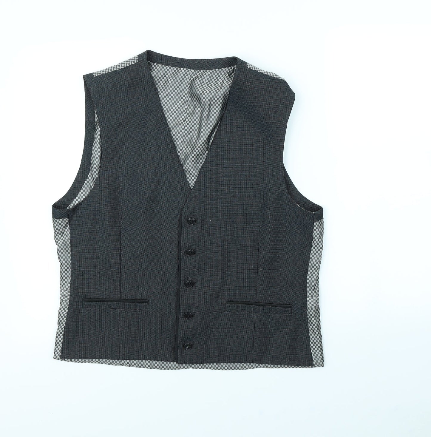 Preworn Mens Grey   Jacket Suit Waistcoat Size M