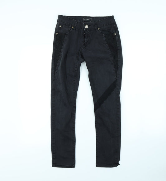 Preloved MOTIVI Womens Black   Skinny Jeans Size 26 in L29 in - Front