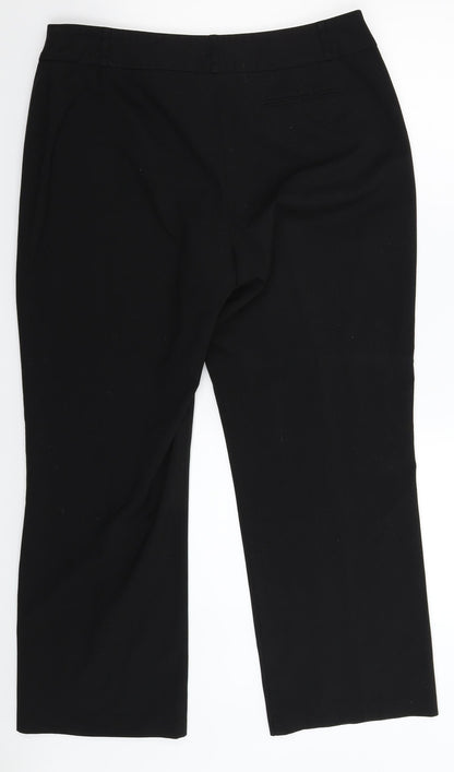 Preloved BHS Womens Black   Trousers  Size 14 L28 in - Back