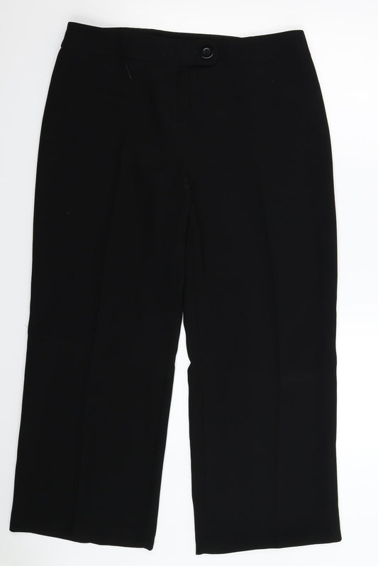 Marks and Spencer Womens Black   Trousers  Size 16 L28 in