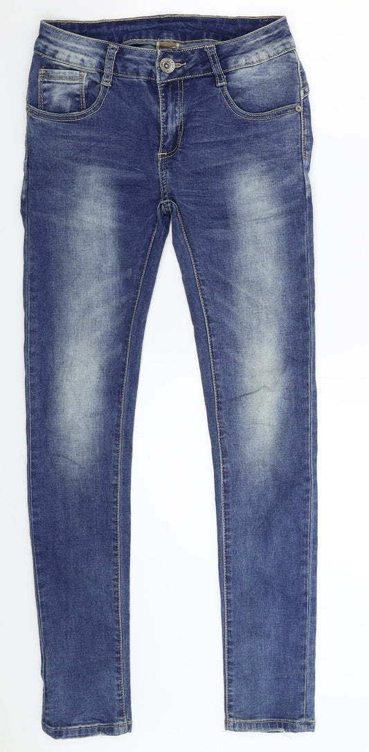 Fashion Jeans Womens Blue  Denim Skinny Jeans Size S L28 in