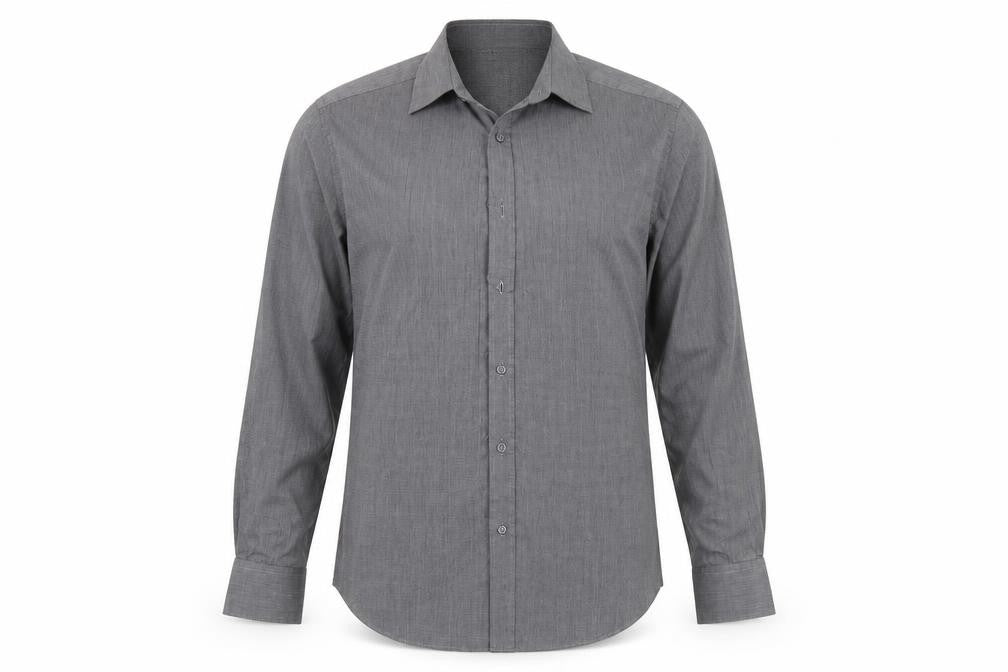 George Mens Grey    Button-Up Size 16