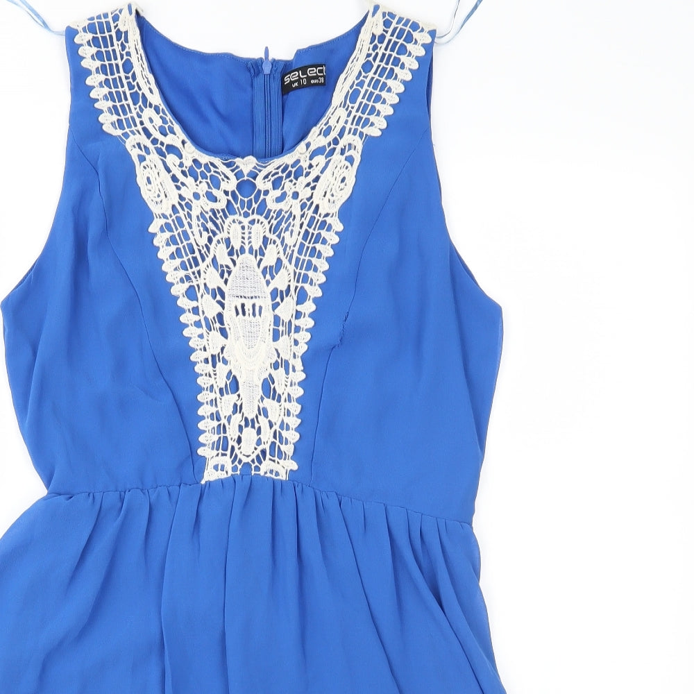Select Womens Blue   Fit & Flare  Size 10