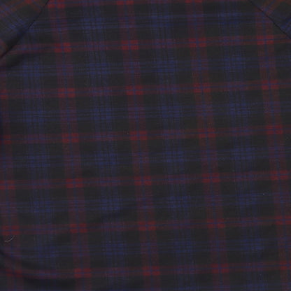 Preloved New Look Womens Purple Check  Basic Blouse Size 10 - Label