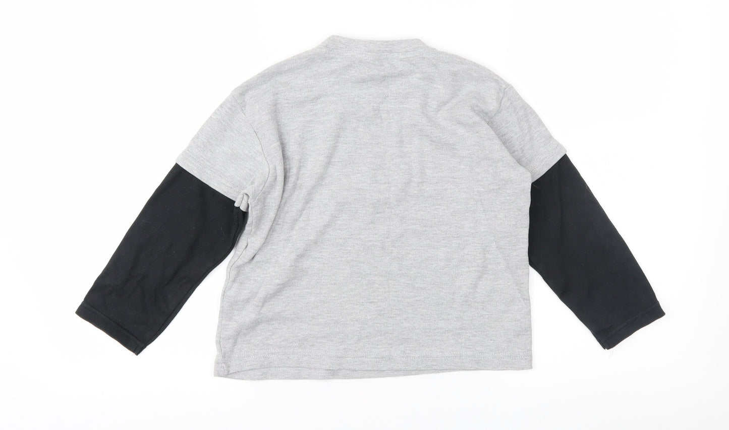 Debenhams Boys Grey  Jersey Basic T-Shirt Size 5-6 Years