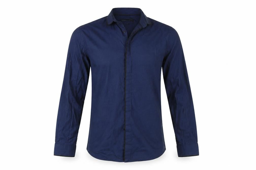 Cedarwood State Mens Blue Button-Up Size 15