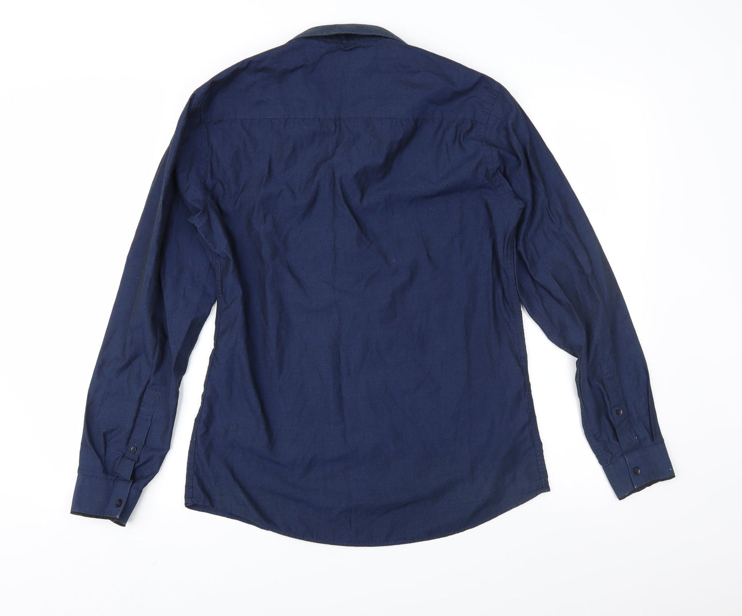 Cedar Wood State Mens Blue    Button-Up Size 15