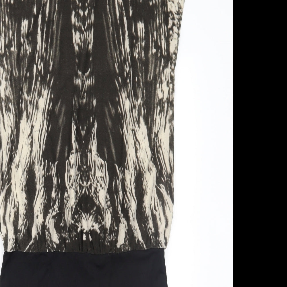 Truly Mine Womens Black Geometric  Shift  Size 8