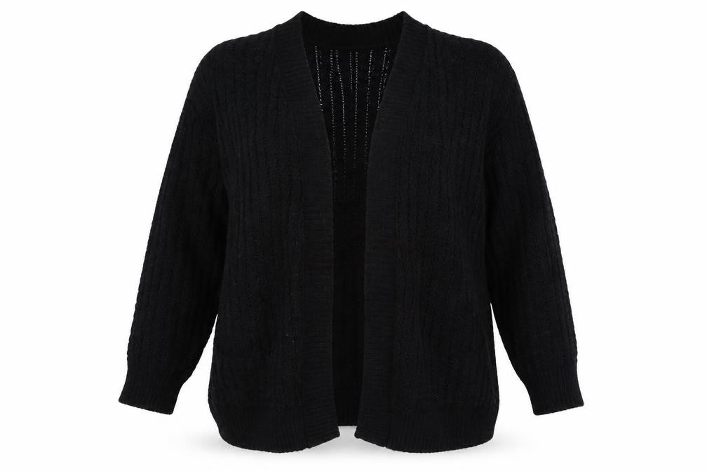 Glimpse Womens Black   Cardigan Jumper Size 2XL