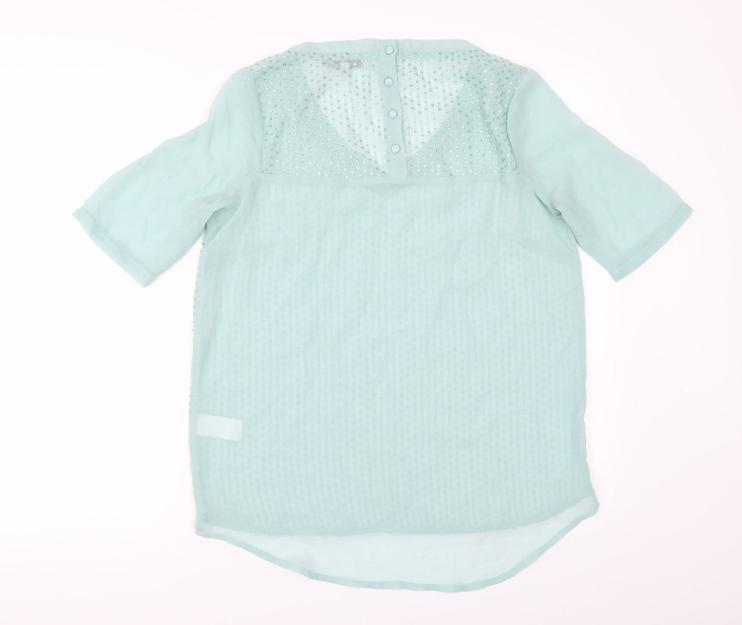 NEXT   Womens Green  Chiffon Tunic  Size 10  - SEQUIS