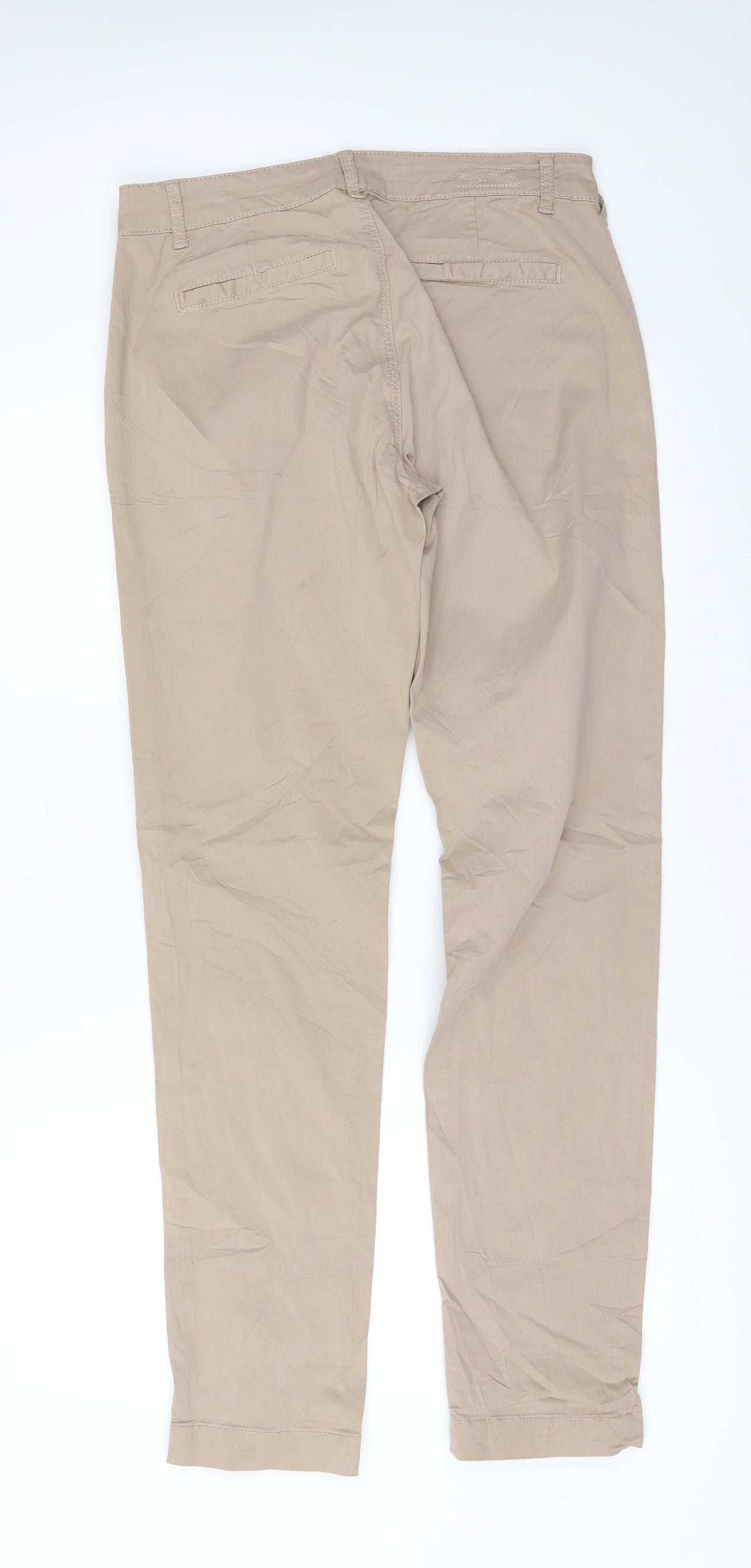 I COMMA Womens Beige   Chino Trousers Size 8