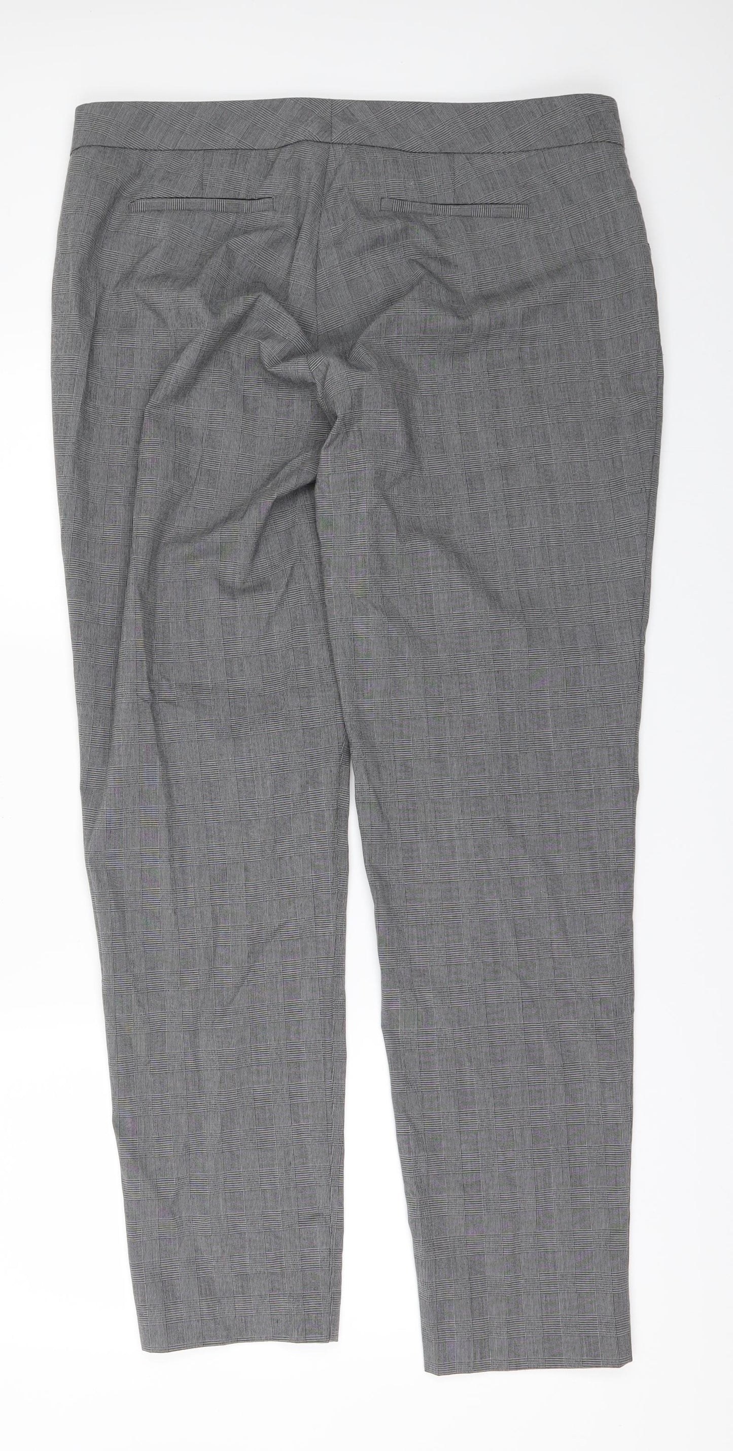 ecru Womens Green Check  Trousers  Size 38 L29 in