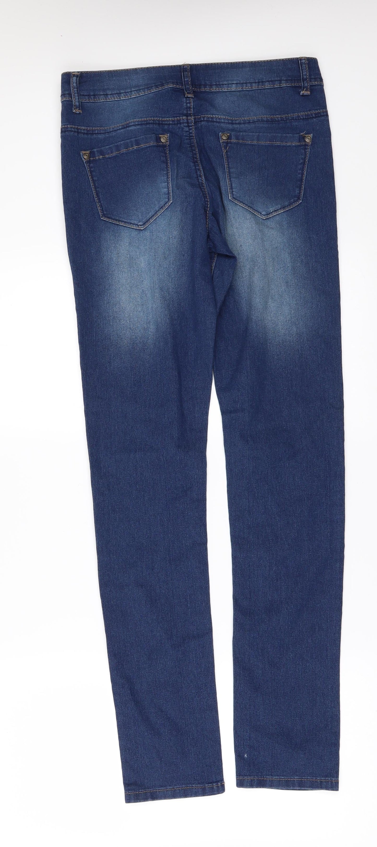 Originals Womens Blue  Denim Skinny Jeans Size 8 L31 in