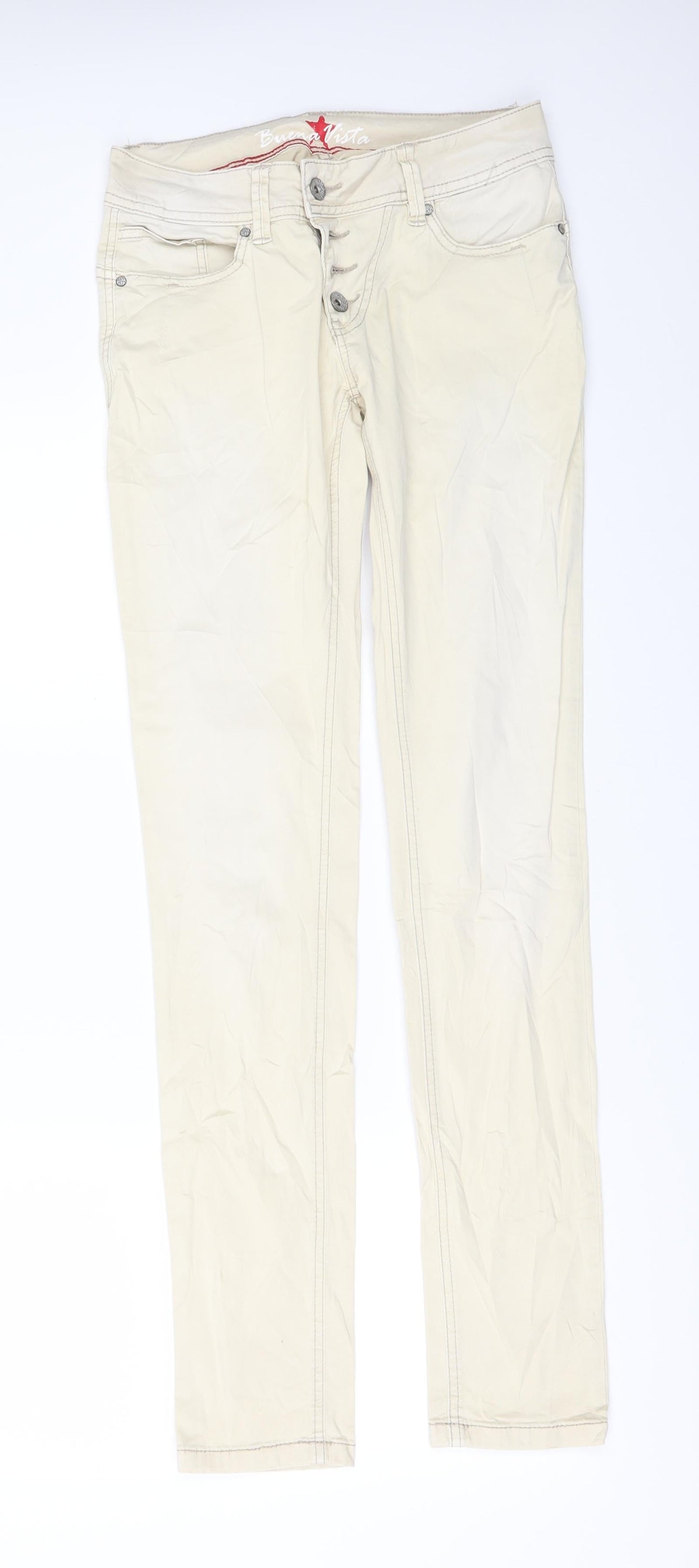Buena Vista Womens Beige   Skinny Jeans Size 2XS L32 in