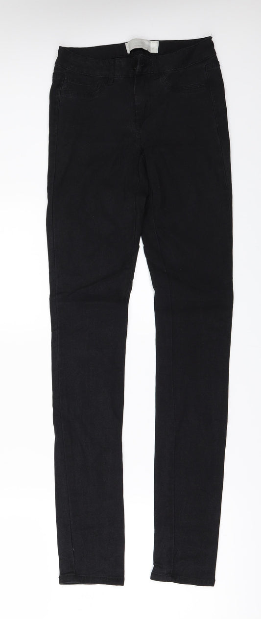 Pieces Womens Black  Denim Skinny Jeans Size 30 in L30 in