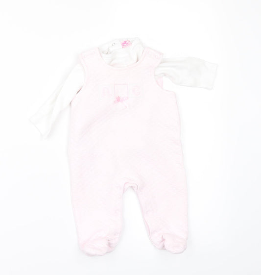 rock a bye Girls Pink   Romper One-Piece