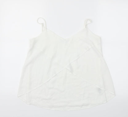Preloved Miss Selfridge Womens White   Basic Blouse Size 6 - Front