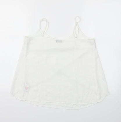 Preloved Miss Selfridge Womens White   Basic Blouse Size 6 - Back