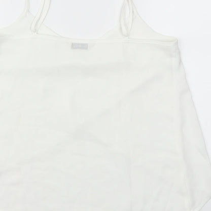 Preloved Miss Selfridge Womens White   Basic Blouse Size 6 - Label