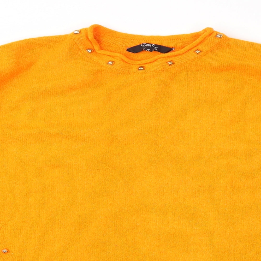 Star Womens Orange   Pullover Jumper Size 14