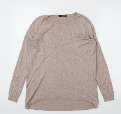 Preloved Primark Womens Pink   Basic T-Shirt Size 6 - Front