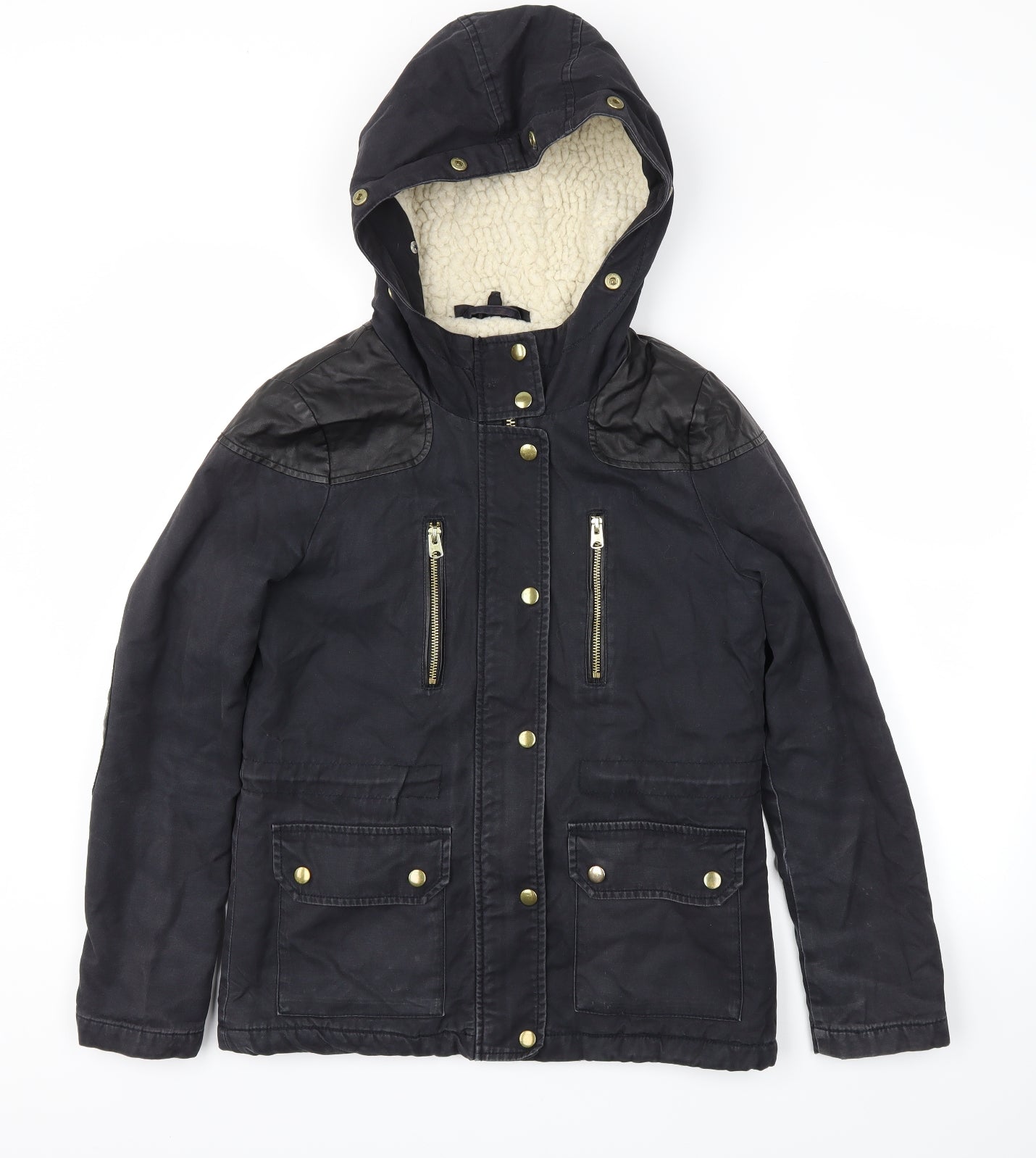 Topshop Womens Black   Jacket Coat Size 6