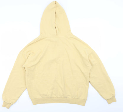 Preloved pull & bear Womens Yellow   Pullover Jumper Size 6 - Back
