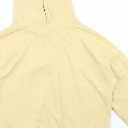 Preloved pull & bear Womens Yellow   Pullover Jumper Size 6 - Label