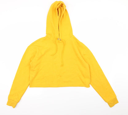 Preloved Divided by H&M Womens Yellow   Pullover Jumper Size S  - crop - Front