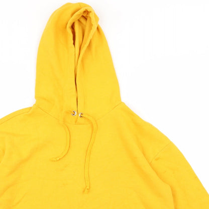 Preloved Divided by H&M Womens Yellow   Pullover Jumper Size S  - crop - Detail
