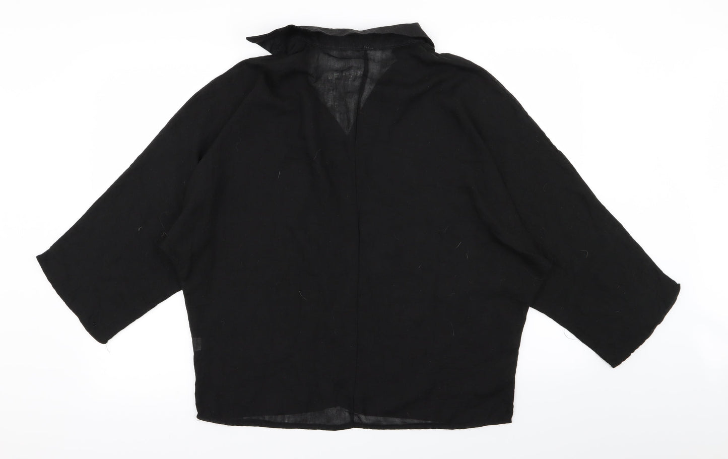 Preworn Womens Black   Basic Blouse Size 2XL