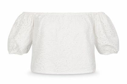 Parisian Womens White   Basic T-Shirt Size 10  - crop