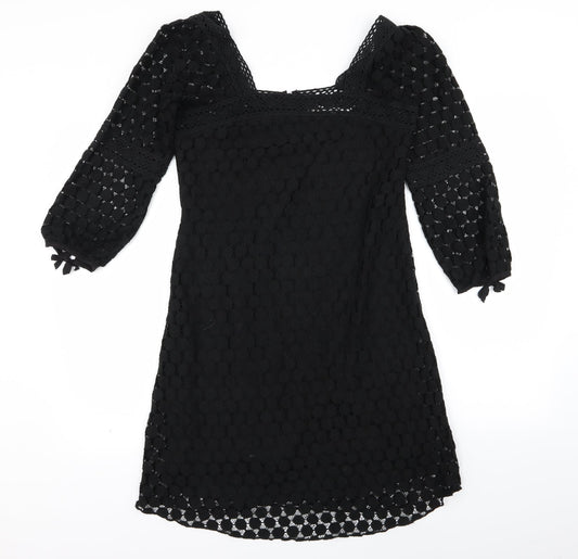 Solitaire Womens Black   Fit & Flare  Size S