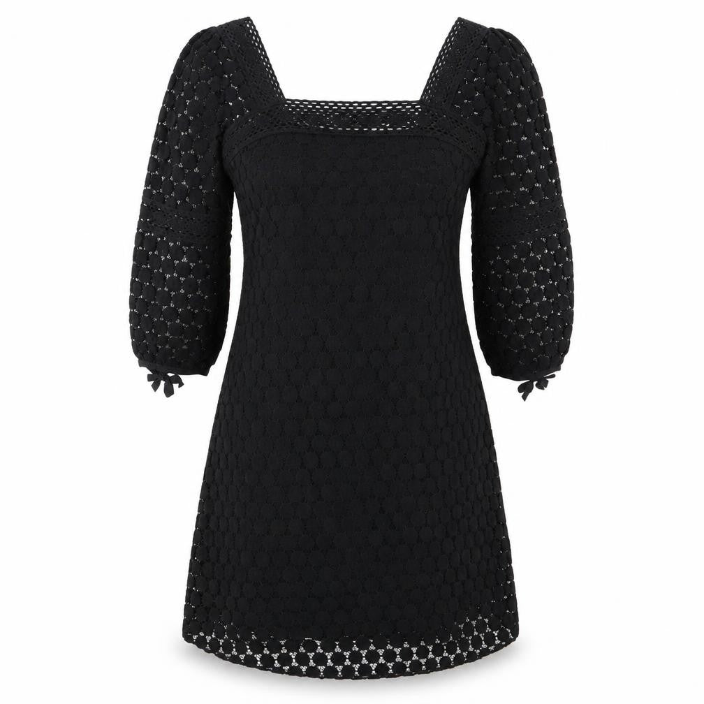 Solitaire Womens Black   Fit & Flare  Size S