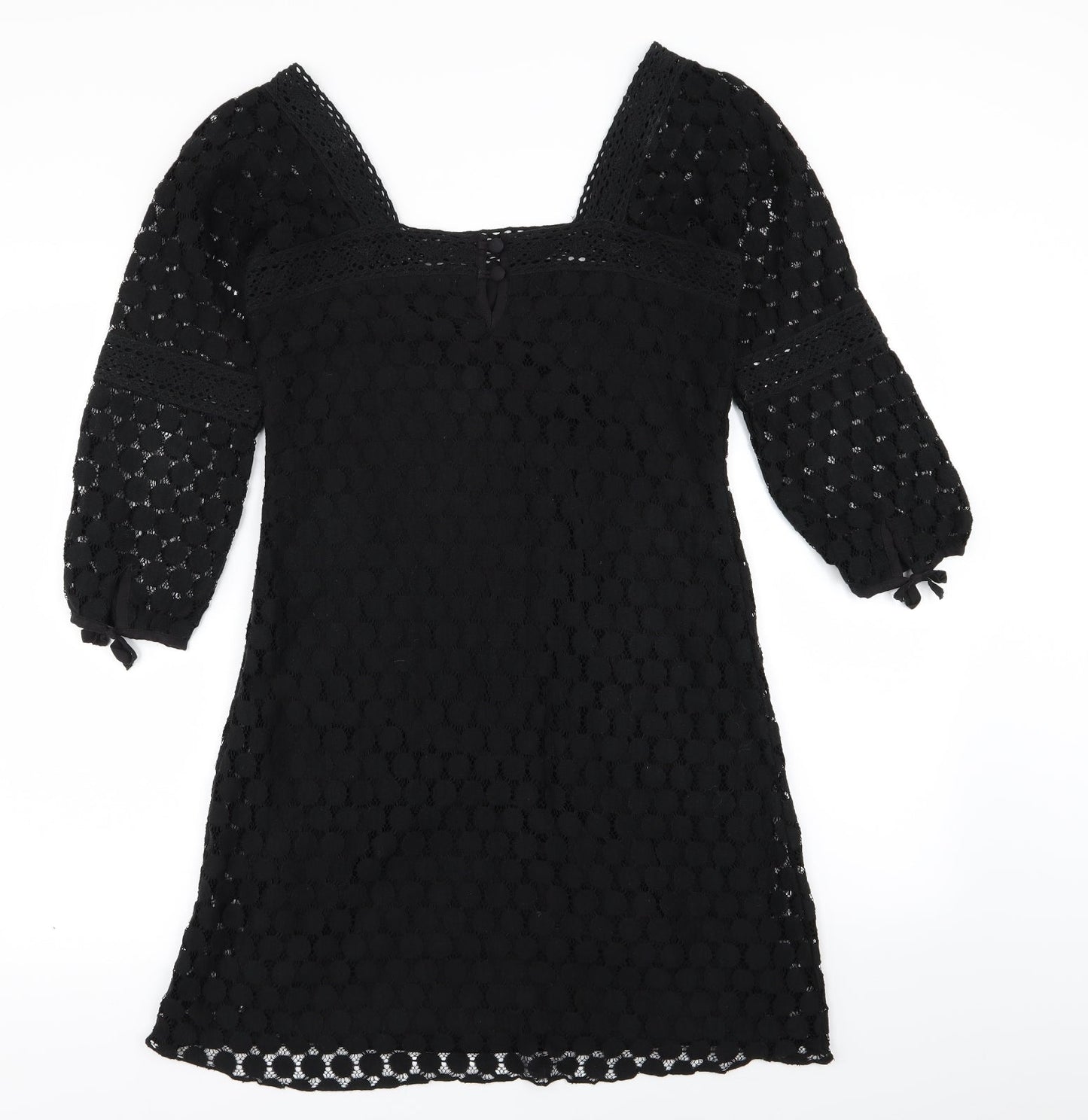 Solitaire Womens Black   Fit & Flare  Size S